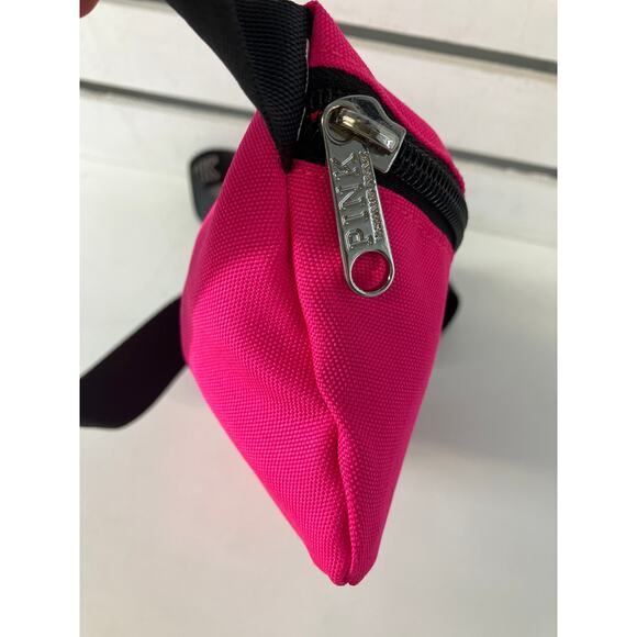 VICTORIA SECRET PINK, BLACK CANVAS FANNY PACK WITH LOGO - Picture 3 of 12